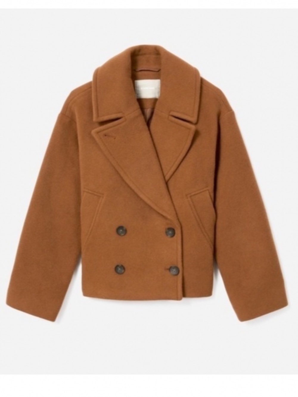 Everlane Rewool Cropped Peacoat